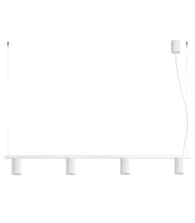 Karbon Bar Pendant Ceiling Light White 4x GU10-1