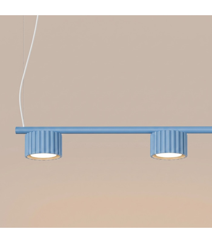 Aura Bar Pendant Ceiling Light Blue 4x GX53-5
