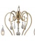 Ceiling Pendant Chandelier 5 Light French Gold, Crystal - 6