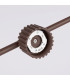 Aura Bar Pendant Ceiling Light Brown 4x GX53-7
