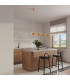 Aura Bar Pendant Ceiling Light Yellow 4x GX53-13