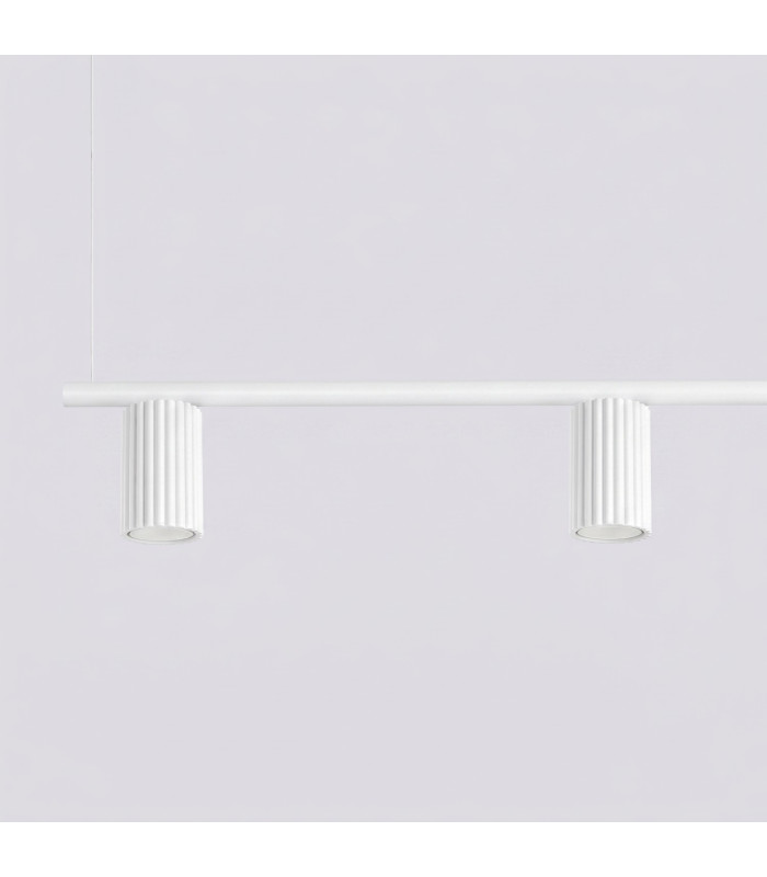 Karbon Bar Pendant Ceiling Light White 4x GU10-5