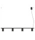 Karbon Bar Pendant Ceiling Light Black 4x GU10-1