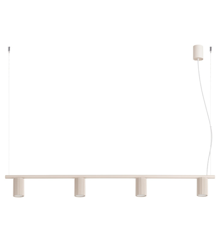 Karbon Bar Pendant Ceiling Light Beige 4x GU10-1