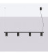 Karbon Bar Pendant Ceiling Light Black 4x GU10-2