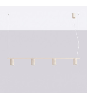 Karbon Bar Pendant Ceiling Light Beige 4x GU10-2