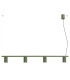 Karbon Bar Pendant Ceiling Light Olive Green 4x GU10-1