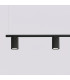 Karbon Bar Pendant Ceiling Light Black 4x GU10-5