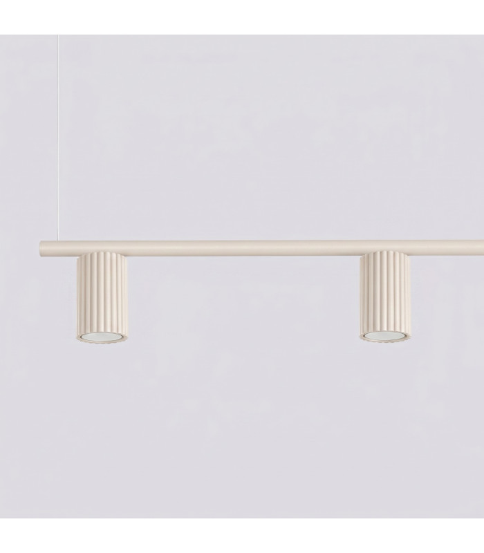 Karbon Bar Pendant Ceiling Light Beige 4x GU10-5