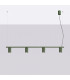Karbon Bar Pendant Ceiling Light Olive Green 4x GU10-2