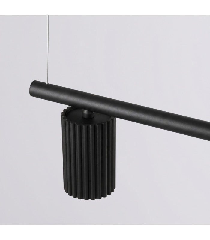 Karbon Bar Pendant Ceiling Light Black 4x GU10-6