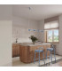 Aura Bar Pendant Ceiling Light Blue 4x GX53-13