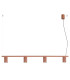 Karbon Bar Pendant Ceiling Light Red Ochre 4x GU10-1