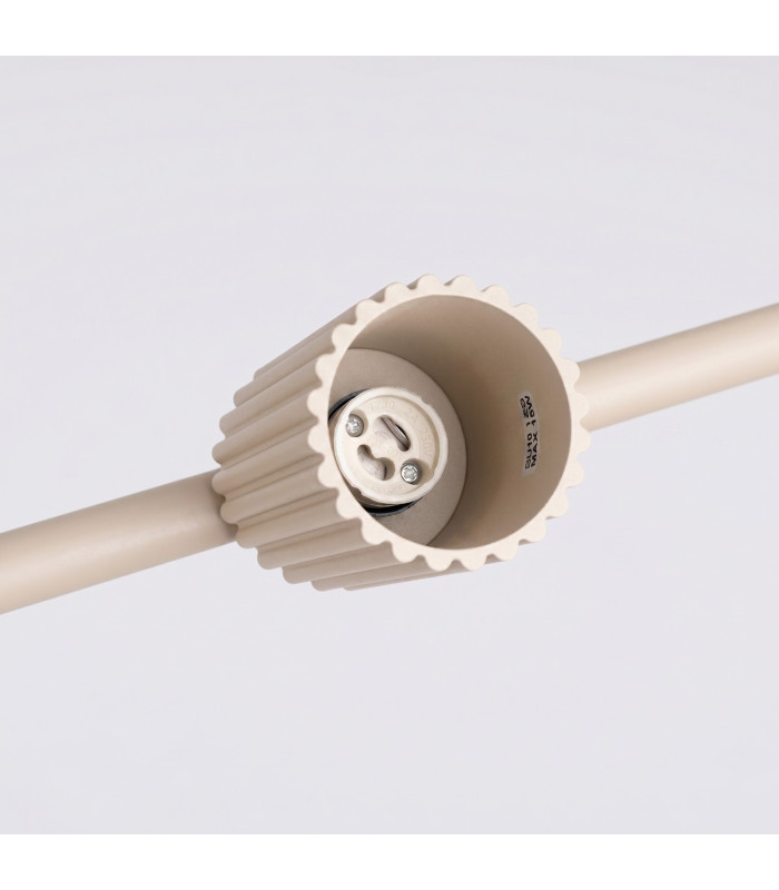 Karbon Bar Pendant Ceiling Light Beige 4x GU10-7