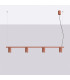 Karbon Bar Pendant Ceiling Light Red Ochre 4x GU10-2