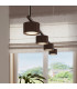 Aura Bar Pendant Ceiling Light Brown 4x GX53-14