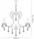 Ceiling Pendant Chandelier 8 Light French Gold, Crystal - 3