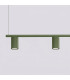 Karbon Bar Pendant Ceiling Light Olive Green 4x GU10-5