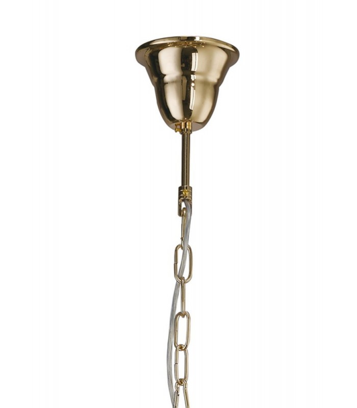 Ceiling Pendant Chandelier 8 Light French Gold, Crystal - 5