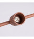 Karbon Bar Pendant Ceiling Light Red Ochre 4x GU10-7