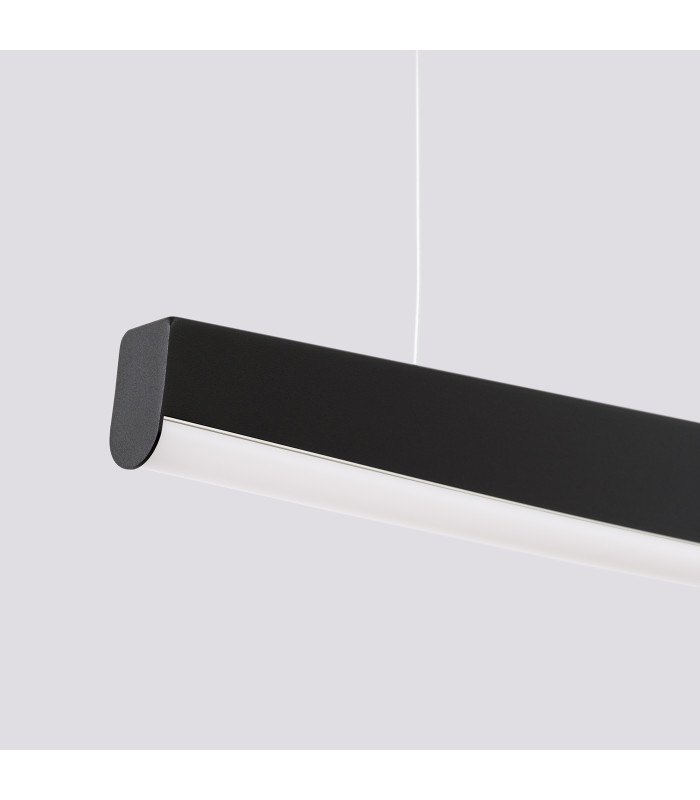 Jorun LED 120cm Bar Pendant Ceiling Light Black 3000K-4