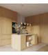 Karbon Bar Pendant Ceiling Light Beige 4x GU10-13