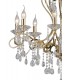 Ceiling Pendant Chandelier 8 Light French Gold, Crystal - 7