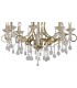 Ceiling Pendant Chandelier 8 Light French Gold, Crystal - 8