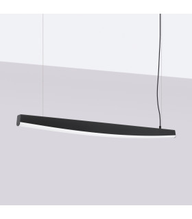 Jorun LED 120cm Bar Pendant Ceiling Light Black 4000K-2