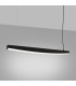 Jorun LED 120cm Bar Pendant Ceiling Light Black 4000K-3