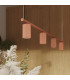 Karbon Bar Pendant Ceiling Light Red Ochre 4x GU10-14