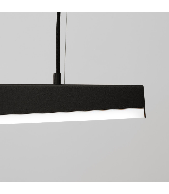 Jorun LED 120cm Bar Pendant Ceiling Light Black 4000K-5