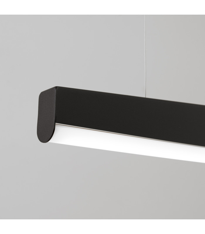 Jorun LED 120cm Bar Pendant Ceiling Light Black 4000K-6
