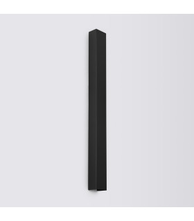 Freya 90cm Flush Wall Lamp Black 1x GU10-2