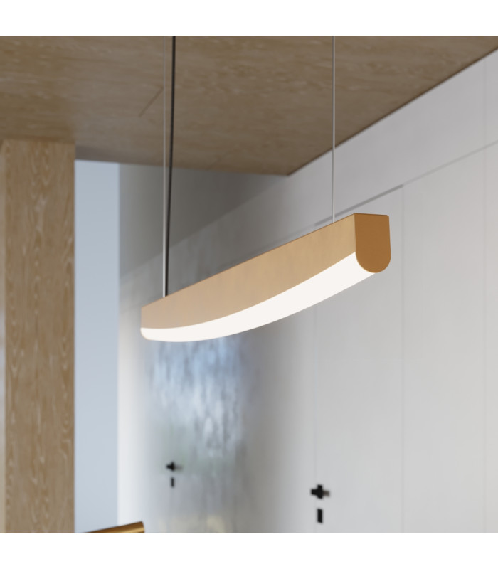 Jorun LED 120cm Bar Pendant Ceiling Light Golden 4000K-11