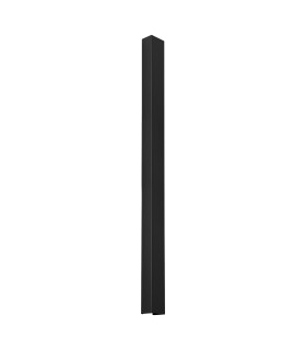 Freya 120cm Flush Wall Lamp Black 1x GU10-1