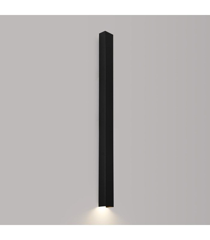 Freya 120cm Flush Wall Lamp Black 1x GU10-3