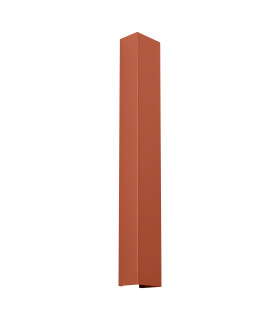 Freya 60cm Flush Wall Lamp Red Ochre 1x GU10-1