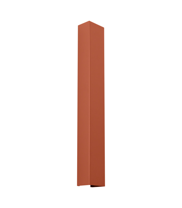 Freya 60cm Flush Wall Lamp Red Ochre 1x GU10-1