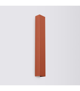 Freya 60cm Flush Wall Lamp Red Ochre 1x GU10-2
