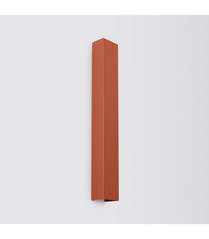 Freya 60cm Flush Wall Lamp Red Ochre 1x GU10-2