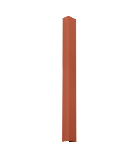 Freya 90cm Flush Wall Lamp Red Ochre 1x GU10-1