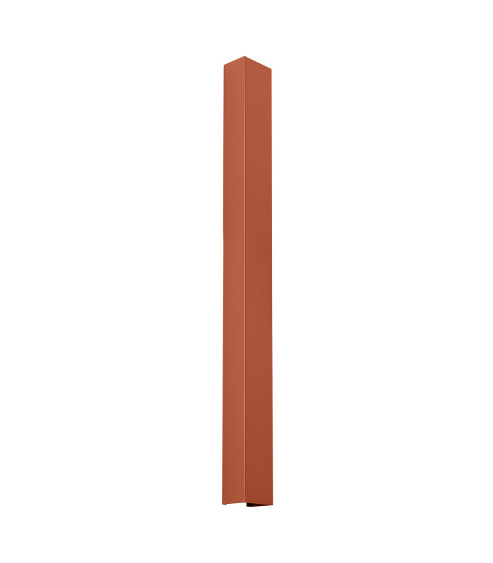 Freya 90cm Flush Wall Lamp Red Ochre 1x GU10-1
