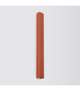 Freya 90cm Flush Wall Lamp Red Ochre 1x GU10-2