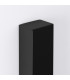 Freya 150cm Flush Wall Lamp Black 1x GU10-4