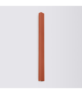 Freya 120cm Flush Wall Lamp Red Ochre 1x GU10-2