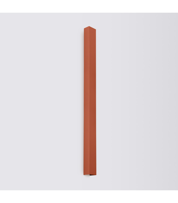 Freya 120cm Flush Wall Lamp Red Ochre 1x GU10-2