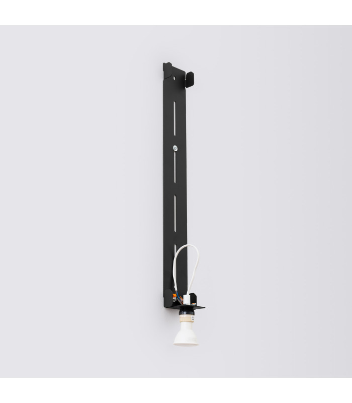 Freya 150cm Flush Wall Lamp Black 1x GU10-6