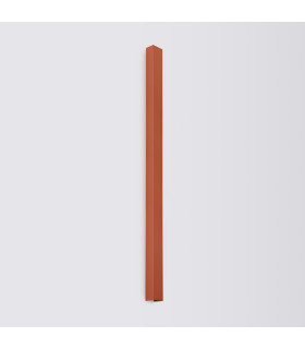 Freya 150cm Flush Wall Lamp Red Ochre 1x GU10-2