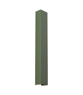 Freya 60cm Flush Wall Lamp Olive Green 1x GU10-1